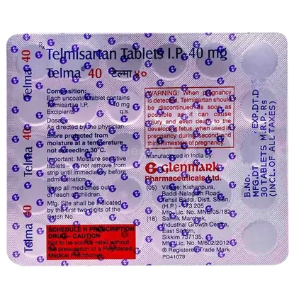 telma 40mg tablet 30's